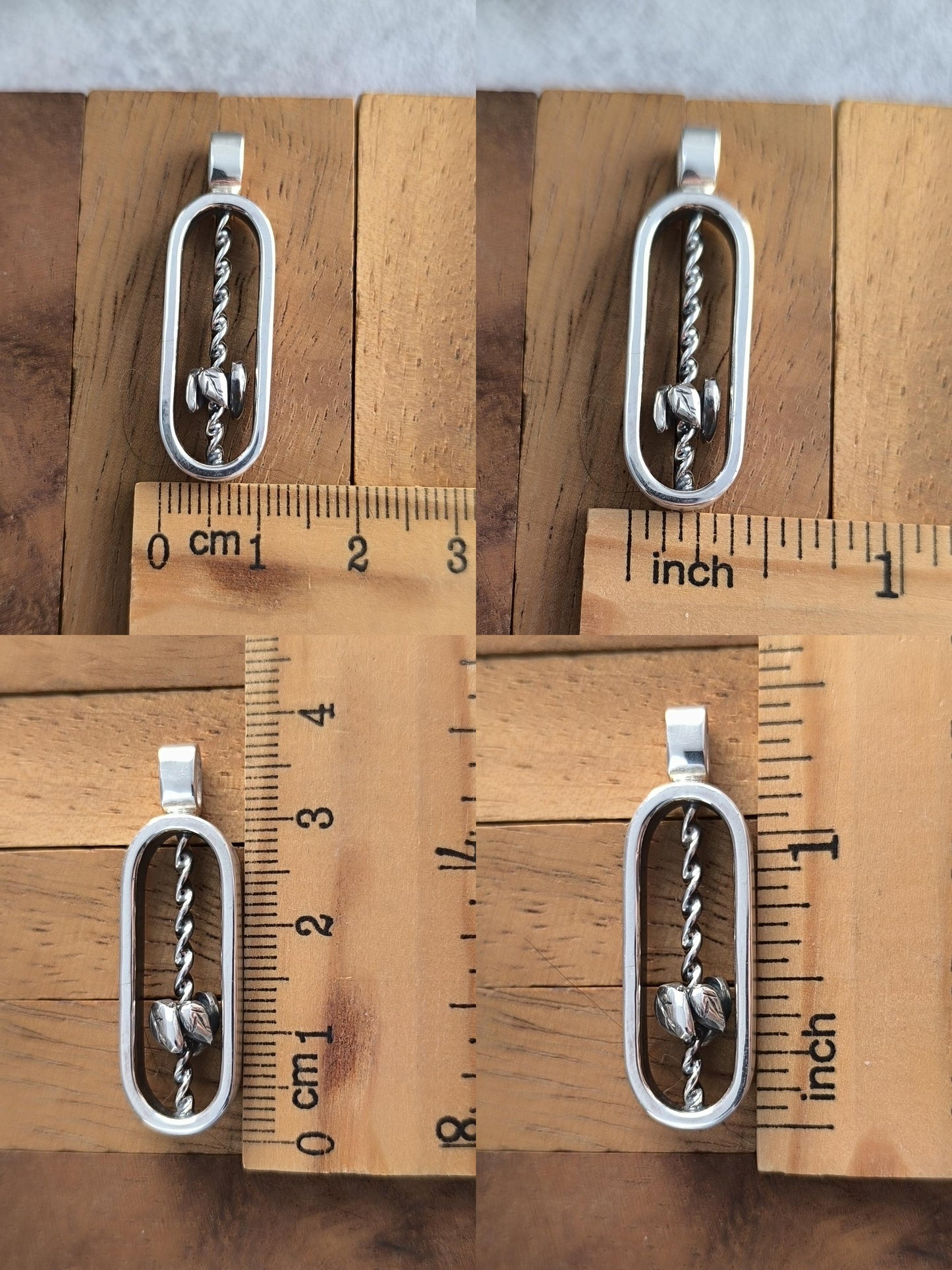 Kinetic spiraling Pendant - "Falling Leaves"