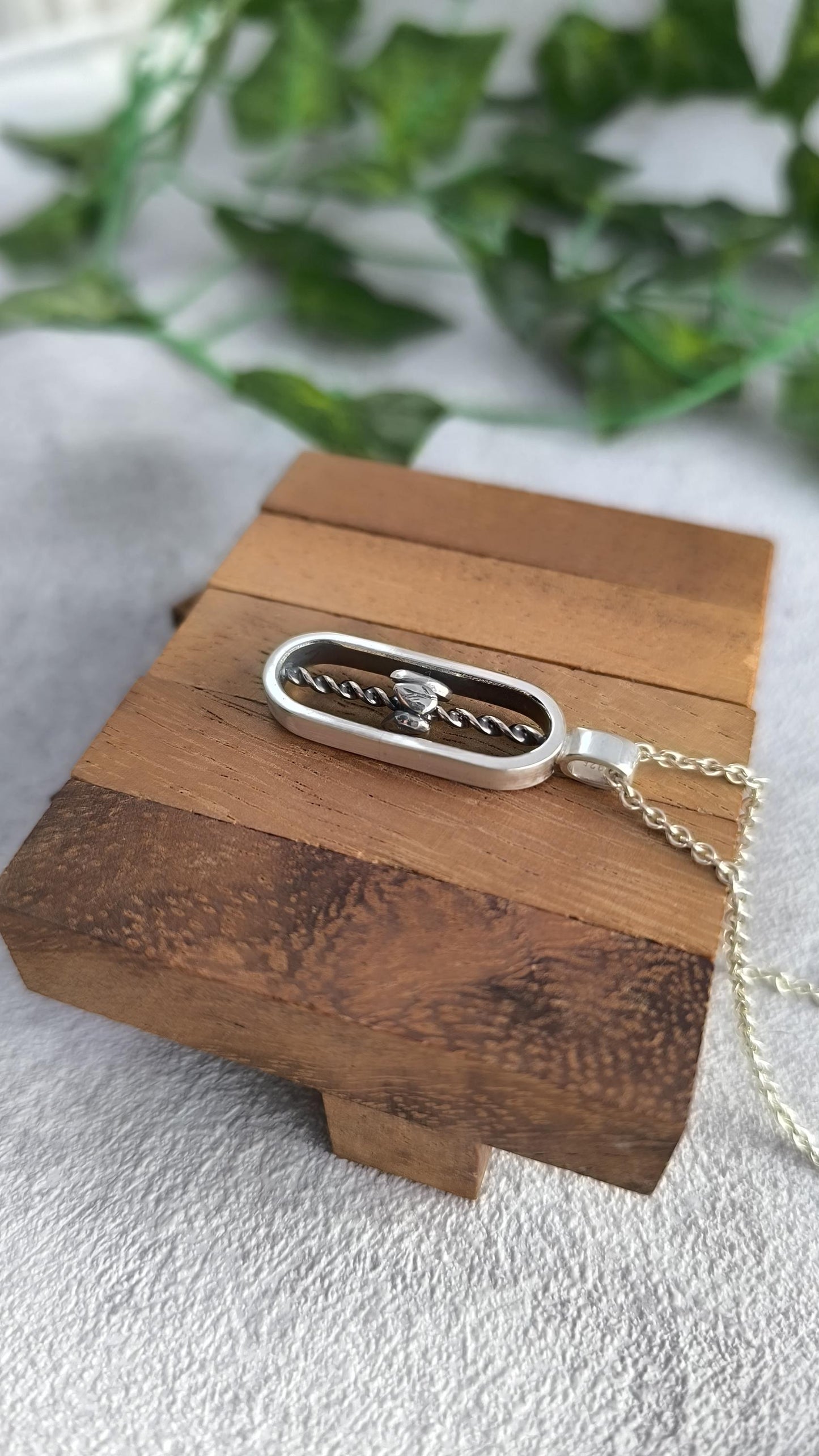 Kinetic spiraling Pendant  - "Falling Leaves"