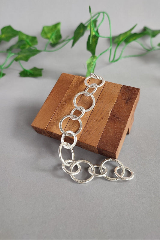 Multitextural Bracelet - handforged from scratch