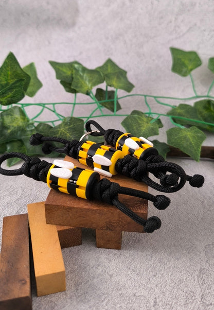Bee keychain Fidget -Bead on a Lanyard