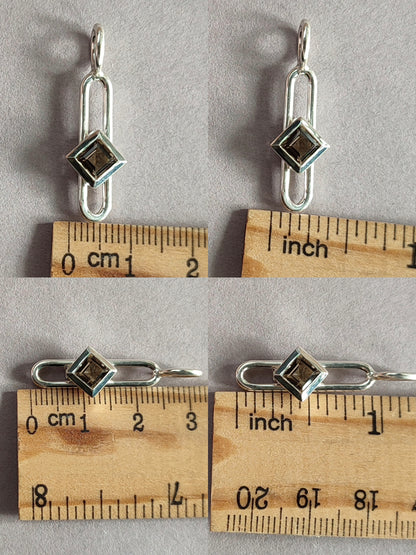 Sliding smoky quartz Pendant