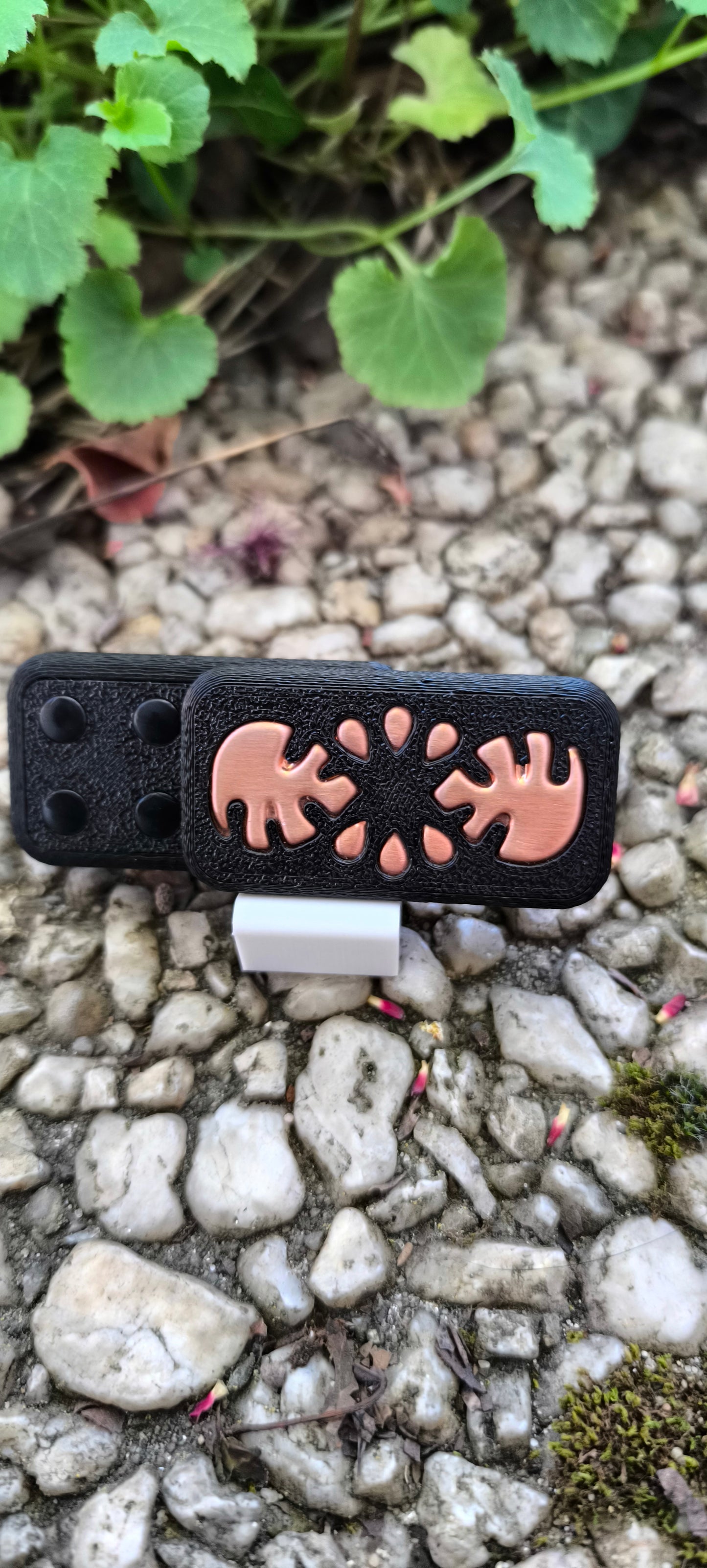 Copper Monstera Fidget Slider