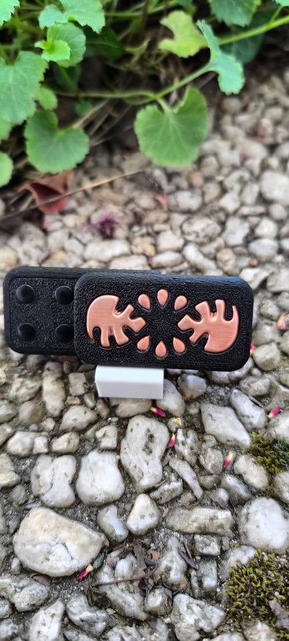 Copper Monstera Fidget Slider