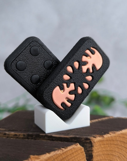 Copper Monstera Fidget Slider