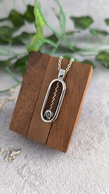Kinetic spiraling Pendant  - "Falling Leaves"