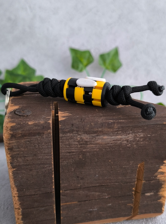 Bee keychain Fidget -Bead on a Lanyard