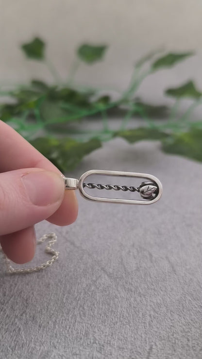 Kinetic spiraling Pendant  - "Falling Leaves"